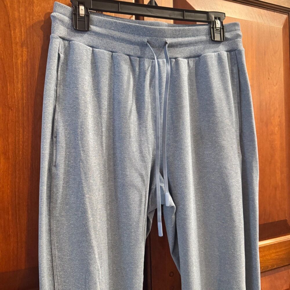 Fabletics Cloud Jersey Jogger Pants Women's Blue Heather Drawstring Stretch M - Picture 6 of 15